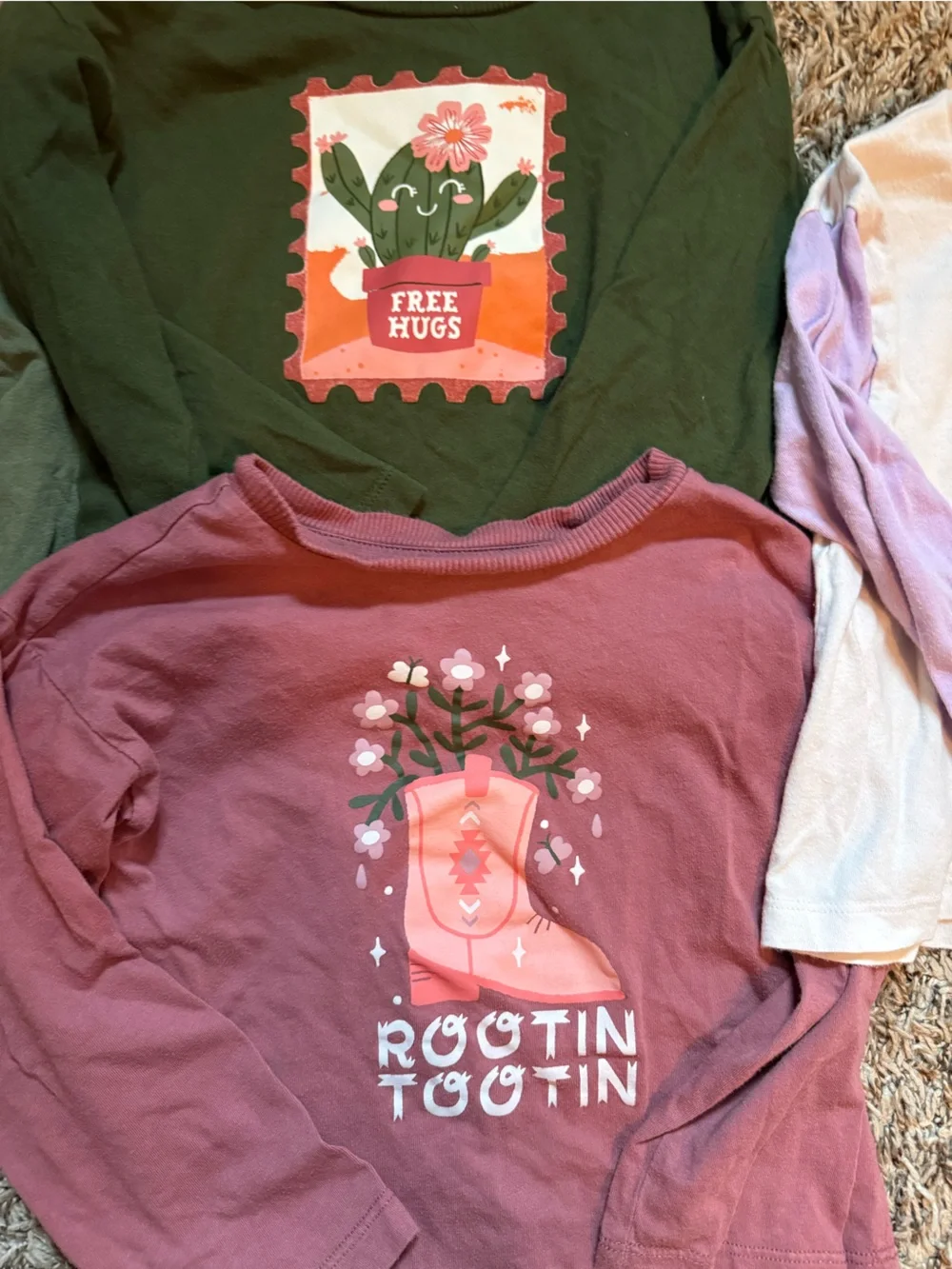 Lot of Toddler Girls’ Long-Sleeve Tees 3T